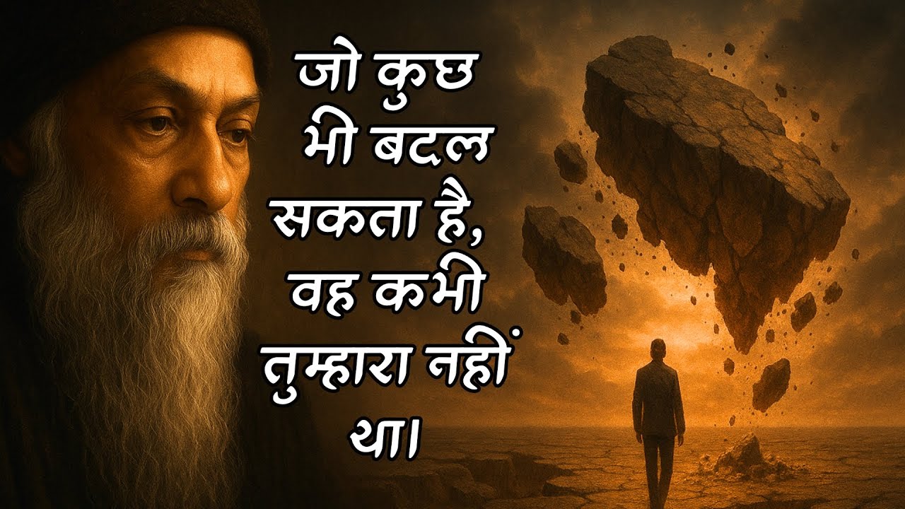 OSHO Style - जो कुछ भी बदल सकता है, वह कभी तुम्हारा नहीं था।