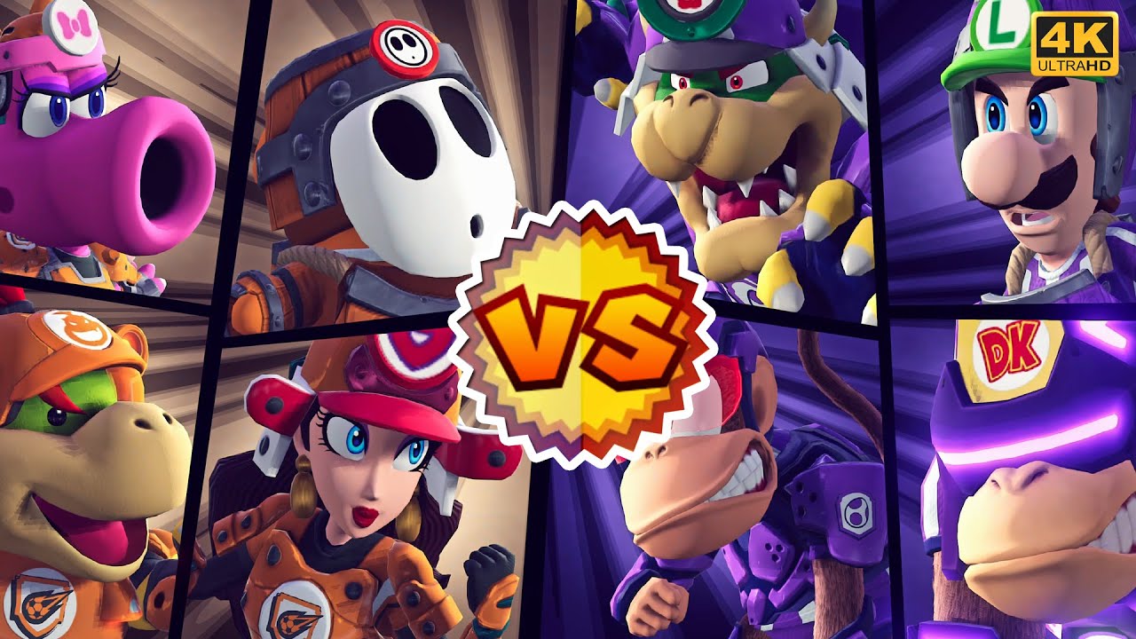 Shy Guy Vs. Bowser  - Mario Strikers: Battle League ⁴ᴷ