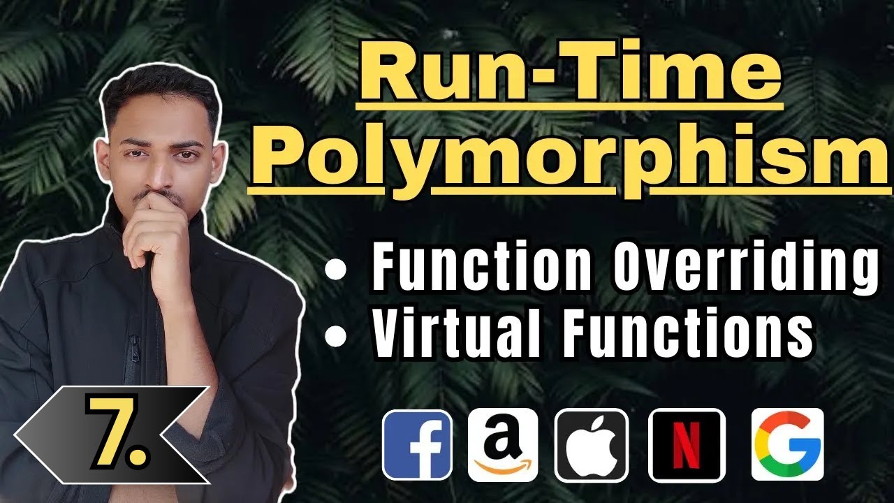 Runtime Polymorphism in C++ | Function Overriding & Virtual Functions Explained with Examples