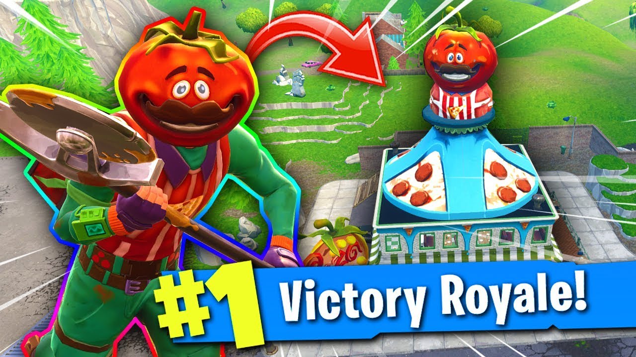 The TOMATOHEAD Skin CHALLENGE in Fortnite: Battle Royale! (LEGENDARY ENDING!)