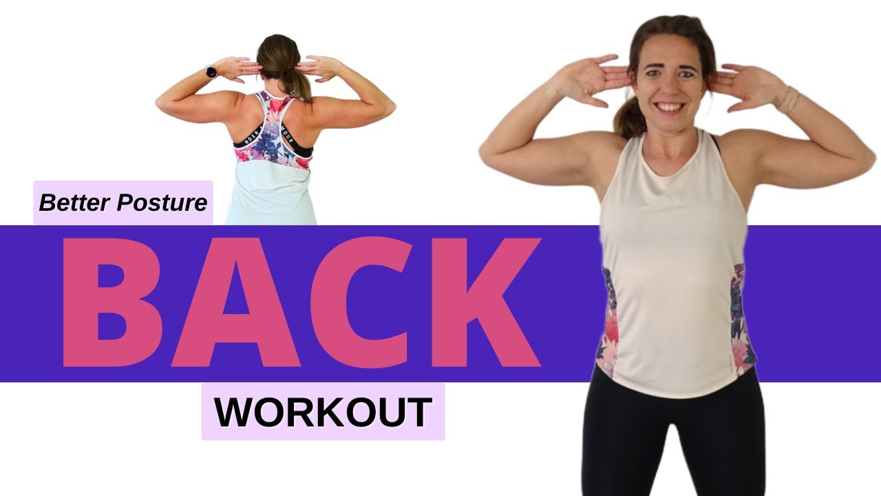 Back Strenghtening Workout for Better Posture - For Beginners with Low Impact Exercises