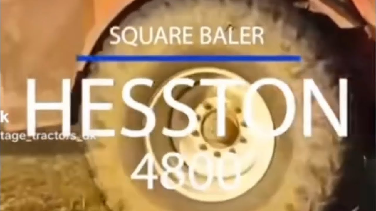 &ldquo;The Tractor Killer&rdquo; Hesston 4800 Large Square Baler