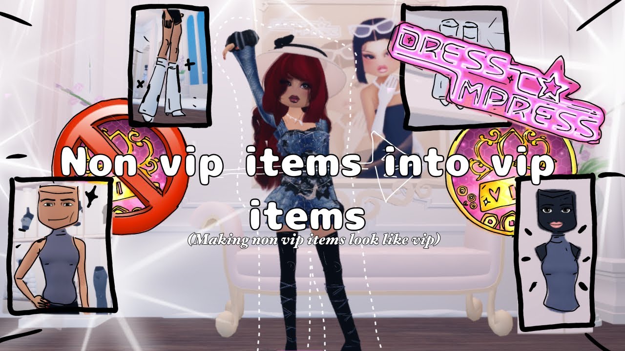 🎀🧸Making non vip items look like vip items 🧸🎀/#viral #roblox #trend #trending #dti #dresstoimpress💸