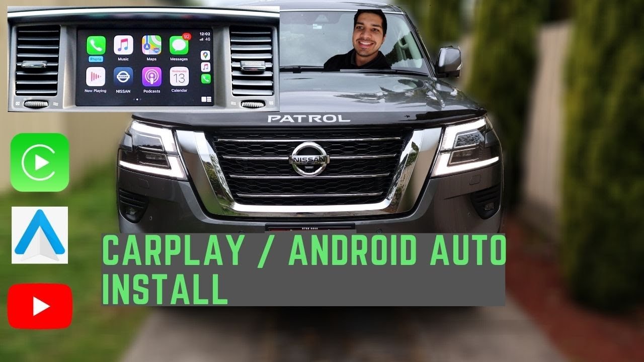 Полная установка Y62 Patrol/Armada CarPlay + Android Auto.