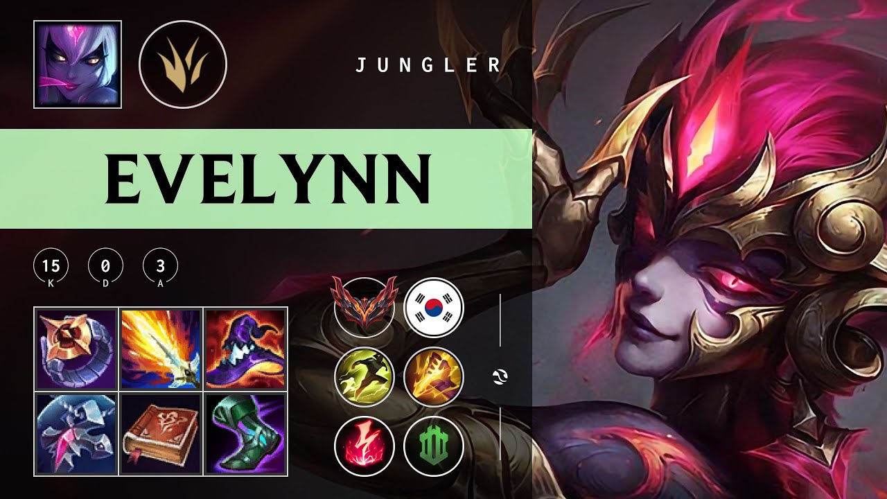 Evelynn Jungle vs Ambessa - KR Grandmaster Patch 25.24