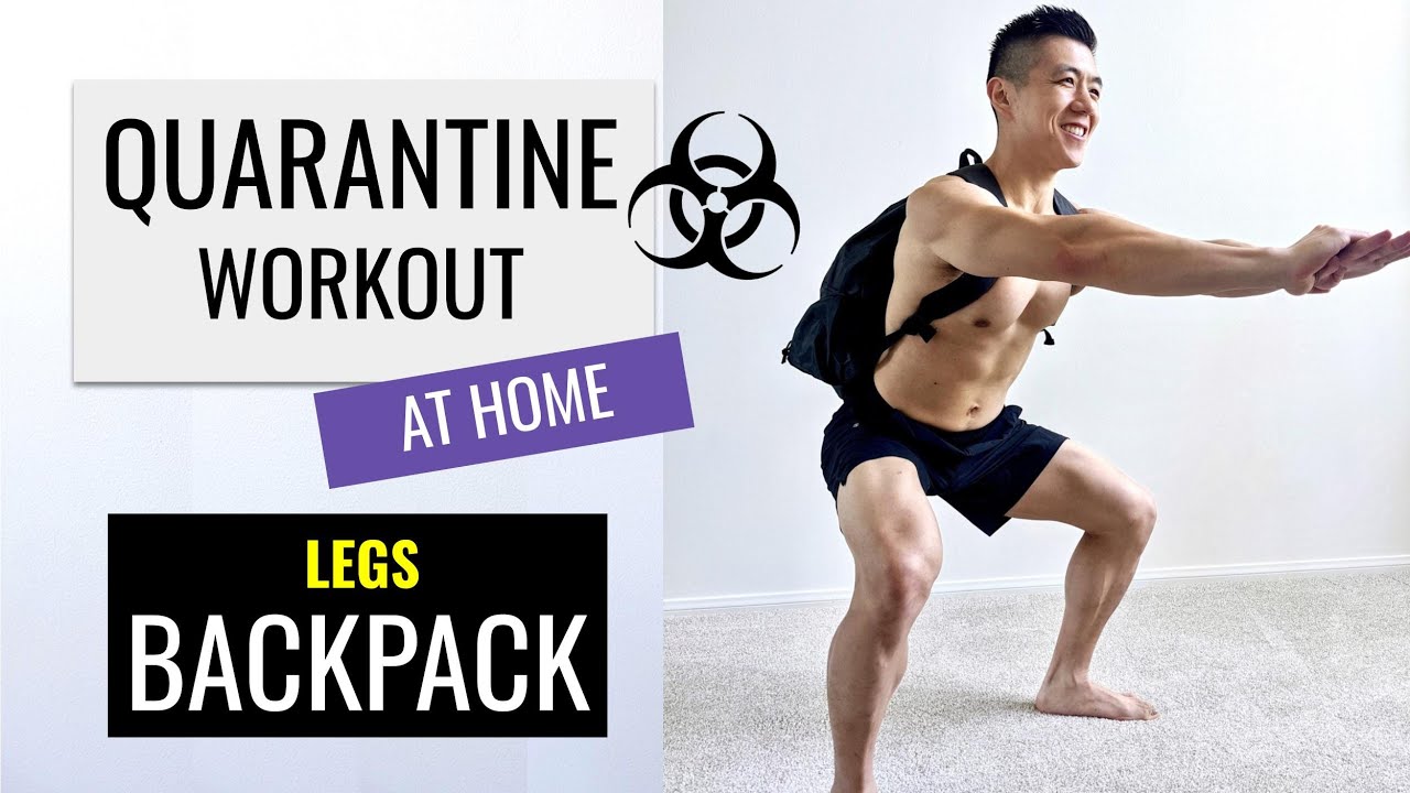 20 MIN QUARANTINE ULTIMATE LEG WORKOUT // At Home Backpack Only