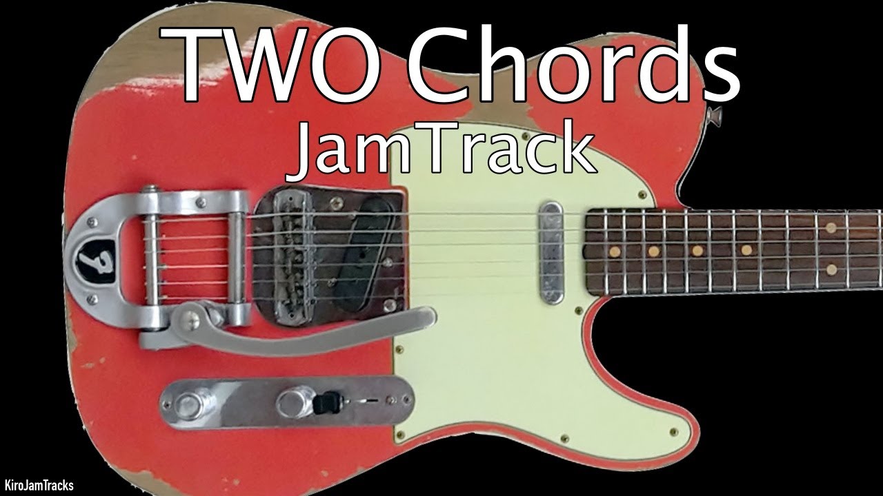 Two Chords Blues Guitar Backing Track in Dm