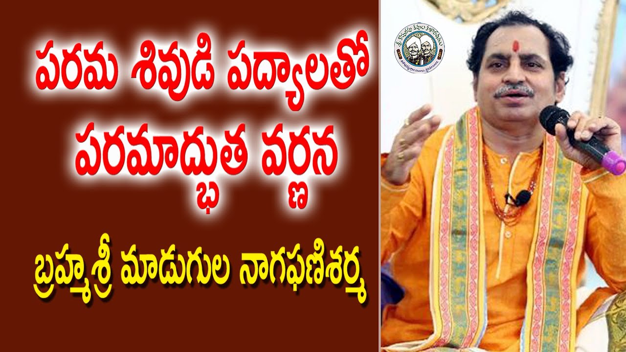 పరమ శివుడి పద్యాలతో పరమాద్భుత వర్ణన | Brahmasri Madugula Nagaphani Sarma | Kopparapu Kavulu