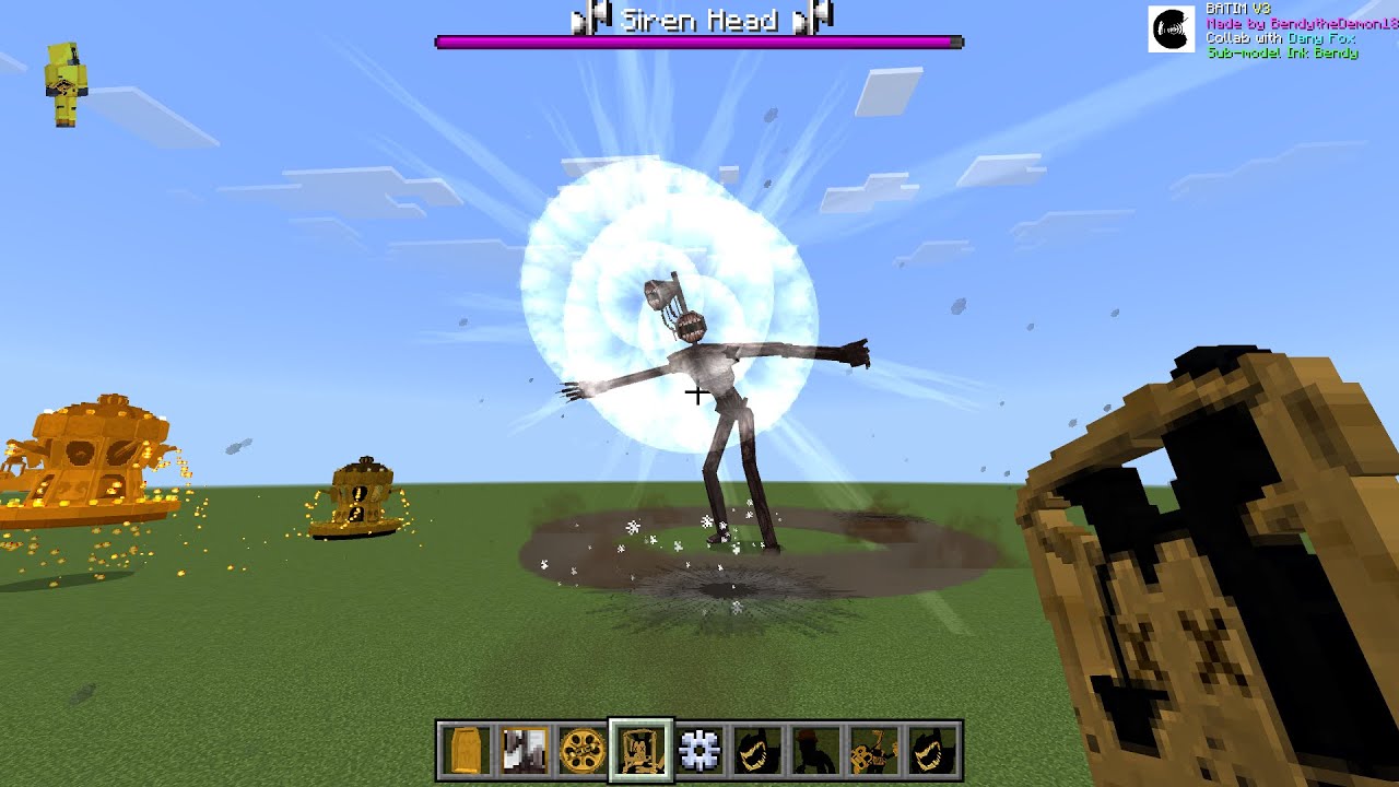 The Art of Trevor Henderson V2 VS Bendy and The Ink Machine V3 MOD in Minecraft PE