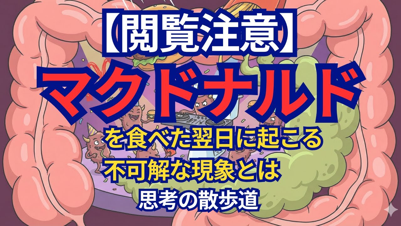 マクドを食べると便が臭くなる理由がヤバすぎた…【お腹の中の真実】