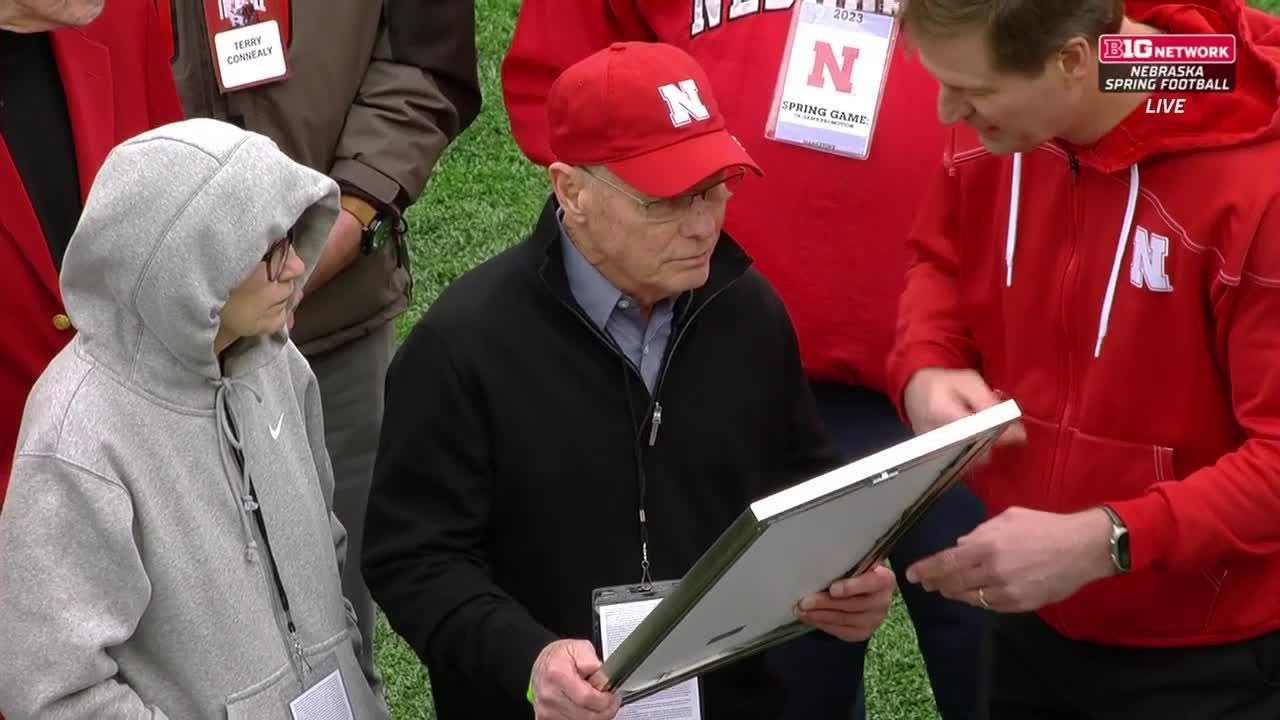 Nebraska Honors Frank Solich at the 2023 Nebraska Spring Football Game