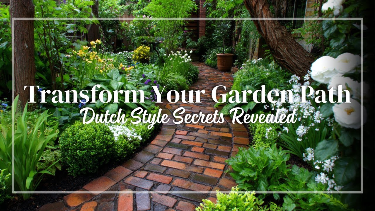 Dutch-Style Garden Paths for Tiny Yards 🇳🇱🌷 | Structured, Clean, and Inviting Outdoor Looks
