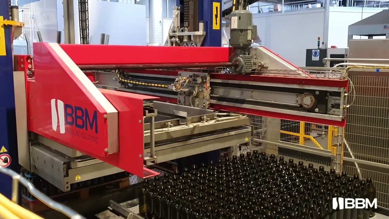 Olive oil bottle depalletizer: a BBM Service success story