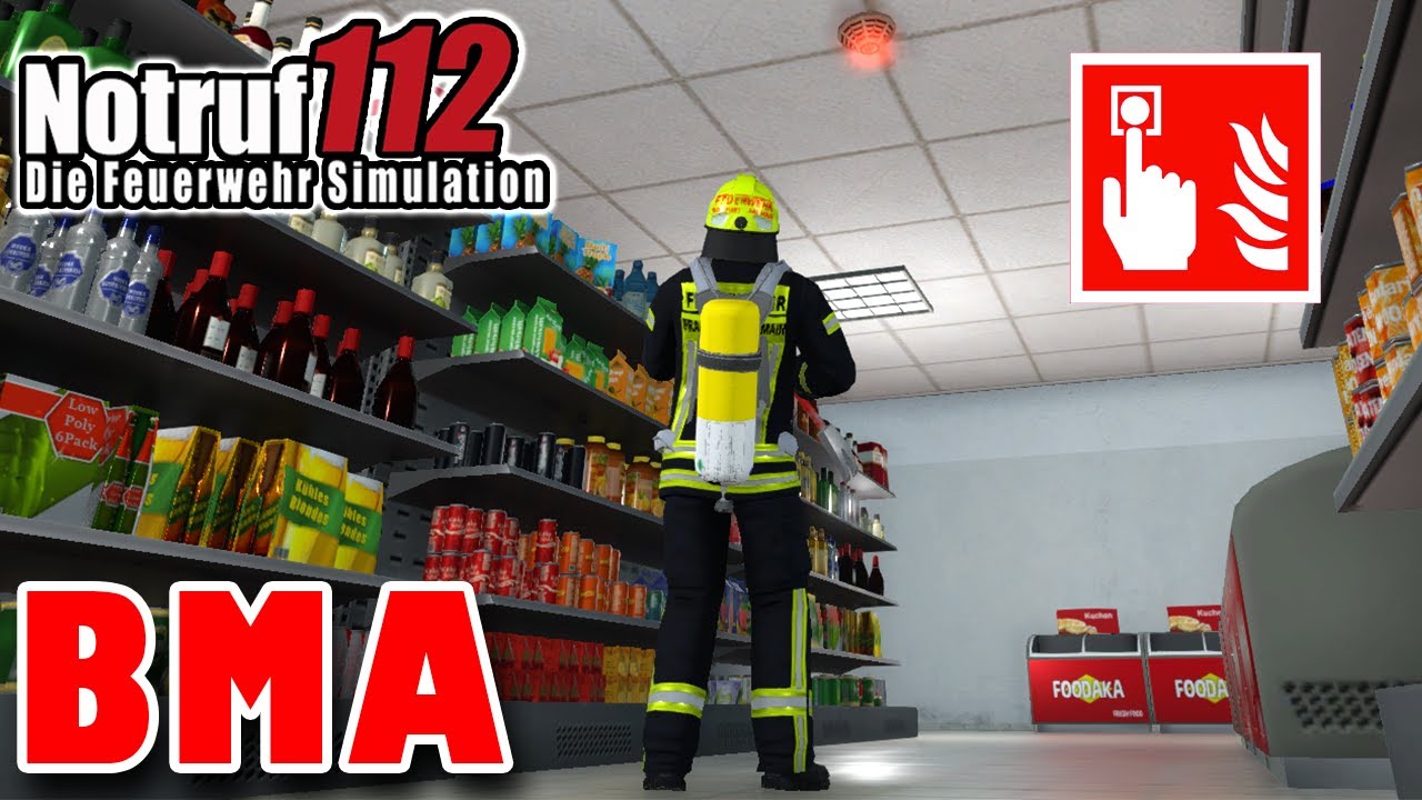 BMA im Supermarkt | NOTRUF 112 DIE FEUERWEHRSIMULATION