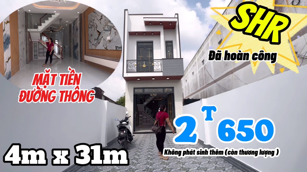 Nhà đã hoàn công đường thông 5m SHR 4m x 31m❇️vừa mới hoàn thiện bán nhà gần bình Chánh mới nhất