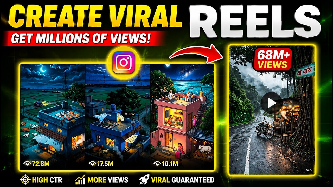 How To Create Viral Village Relaxing Anime Reels Using Ai |🤫Secret Viral Niche 📈