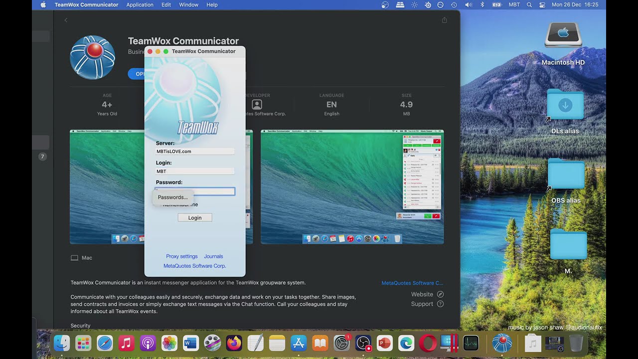 TeamWox Communicator Mac App Store Basic Overview [MAC]