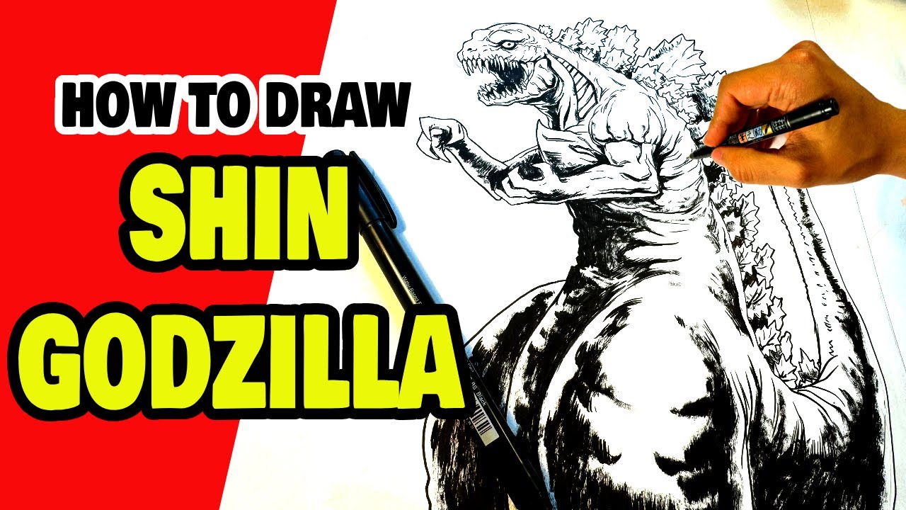 DRAWING the Scariest GODZILLA - Shin Godzilla