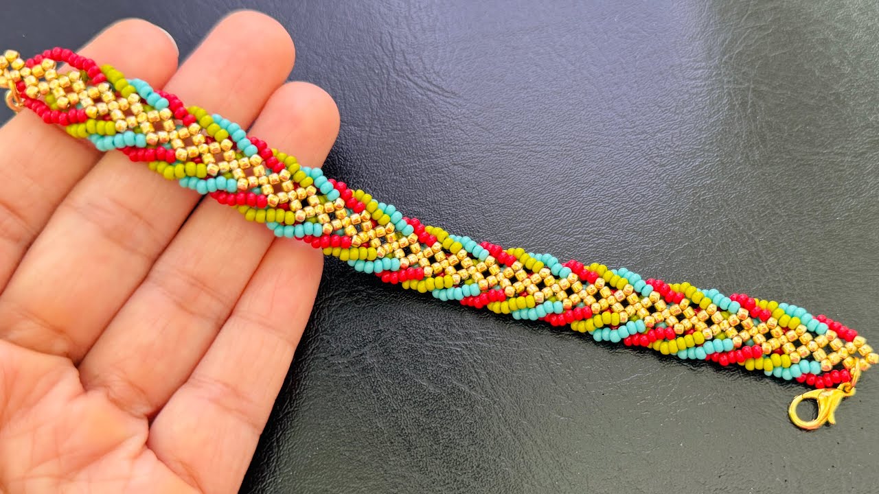 Cute Dainty Beaded Bracelet || Braided Bracelet 