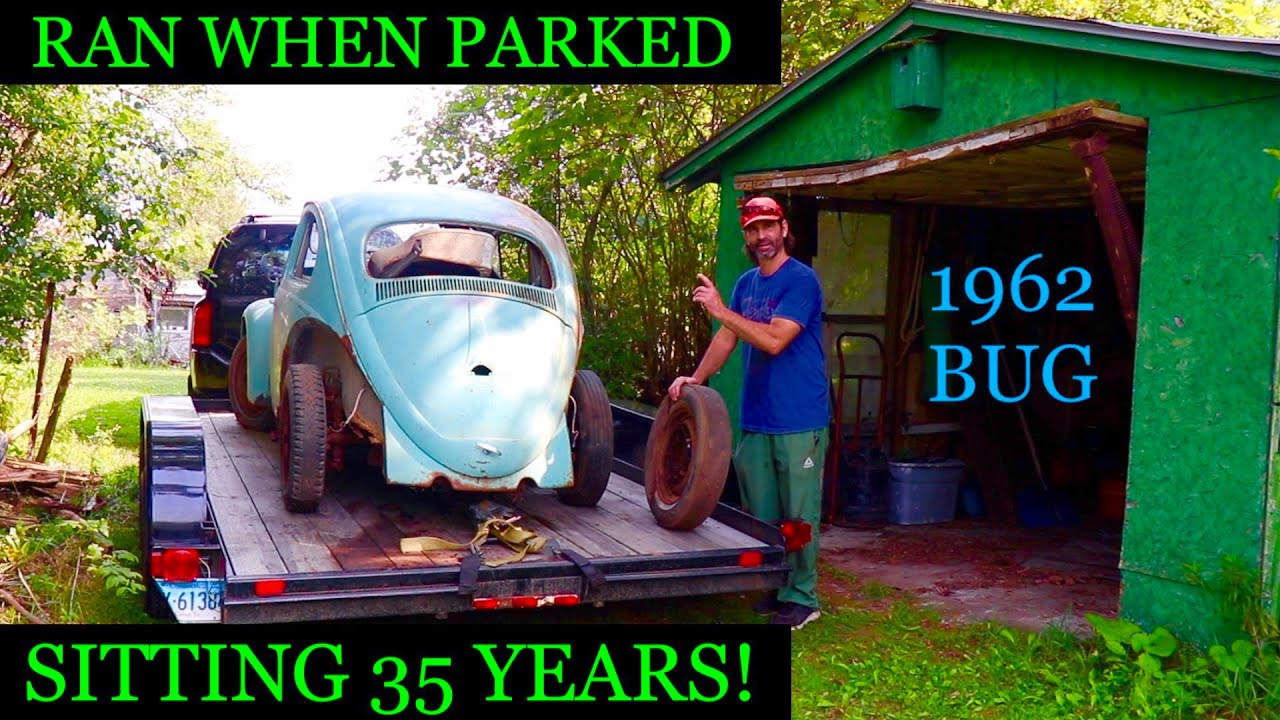 Заведётся ли он после 35 лет простоя? «Он загнал его в сарай» — VW Beetle 1962 года.