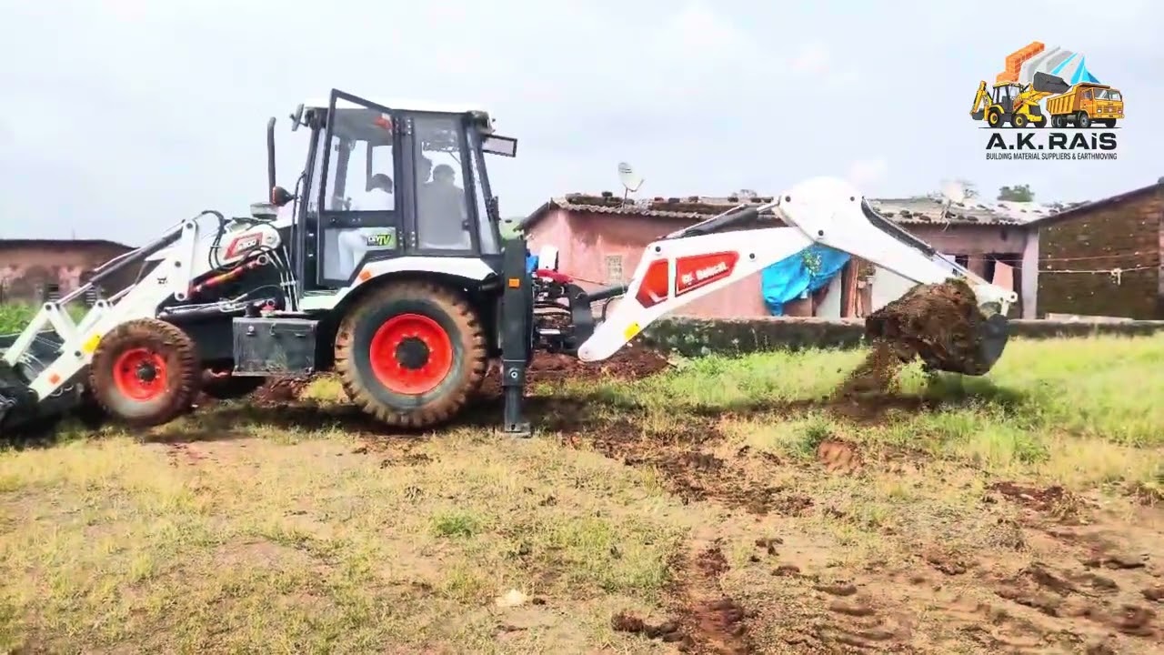 JCB Bobcat B900 Action Mode 🔥🔥| #Backhoe Loader Plot Levaling Proses 🚜🚜 #bobcat #jcb #backhoeloader