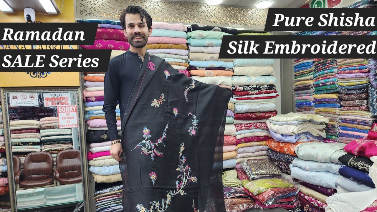 SALE ALERT 📢 Pure Shisha Silk Embroidered + Hand Work Luxury Collection Most Demanding Article 