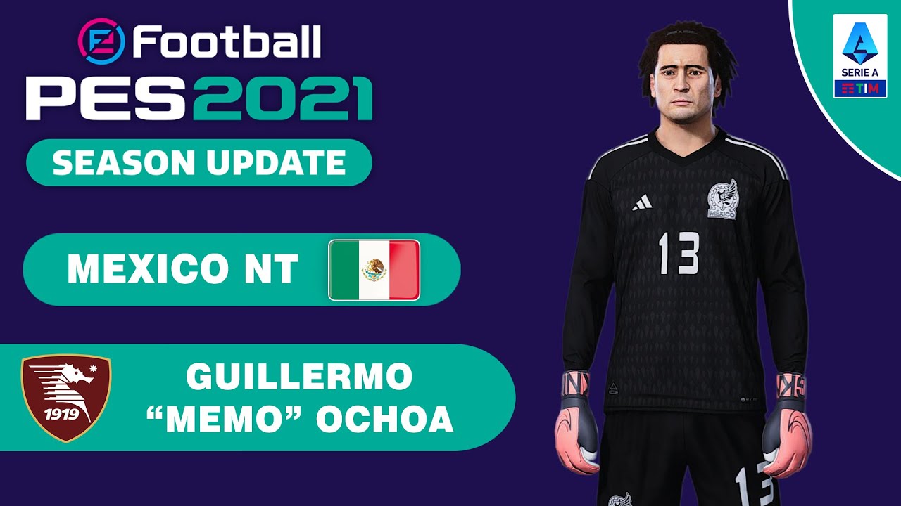 G. OCHOA face+stats (Salernitana / México NT) How to create in PES 2021