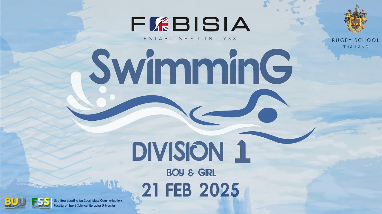 DIVISION 1 | 🔴Live FOBISIA Swimming 2025 |9:00 AM| Day1