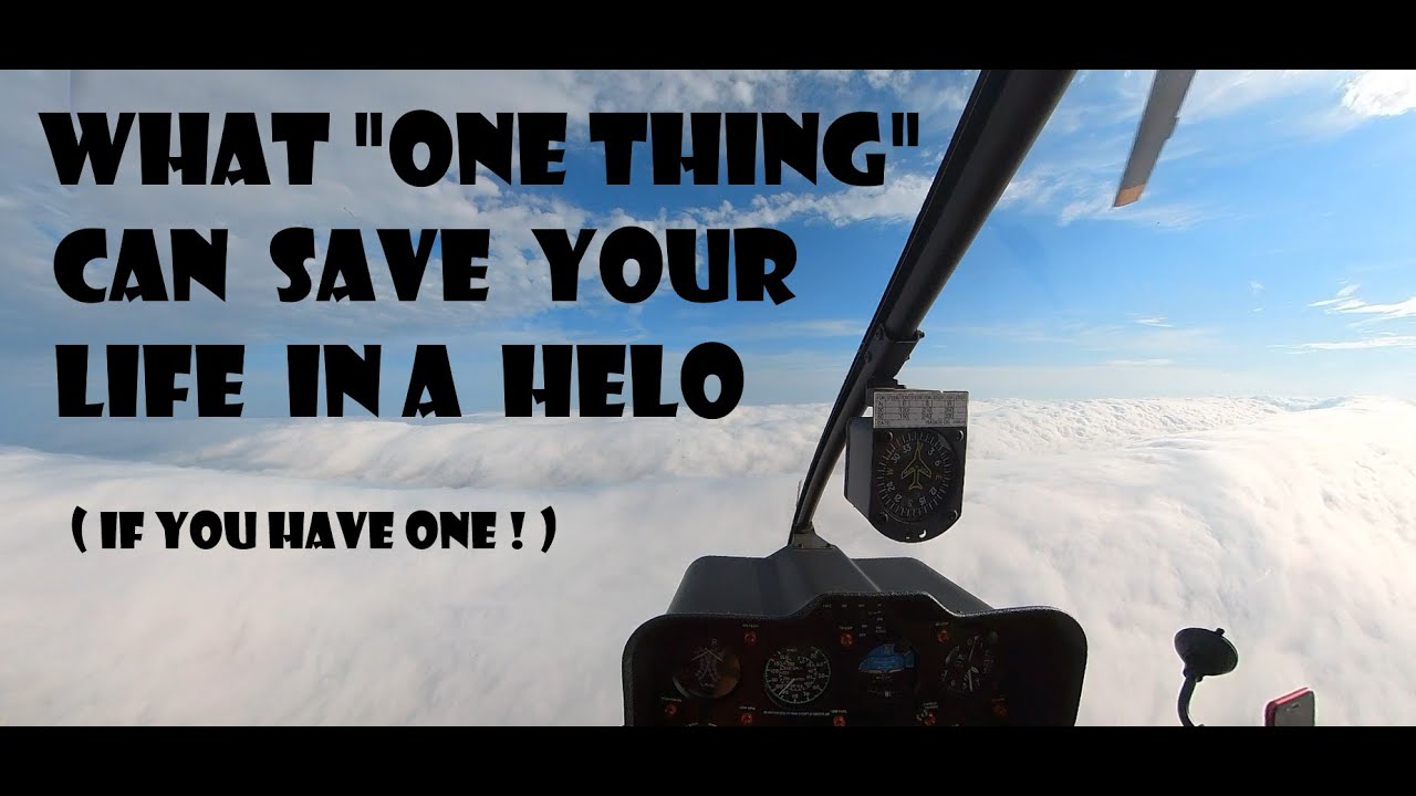 What has saved a bunch of Helicopter Pilot over the past few years?