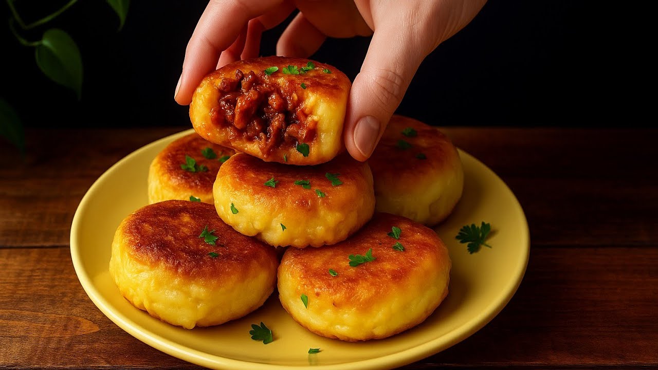 POTATOES and GROUND BEEF❗Stuffed Potato Patties❗ Crispy Outside, Juicy Inside❗3🔝 recipe with potato❗