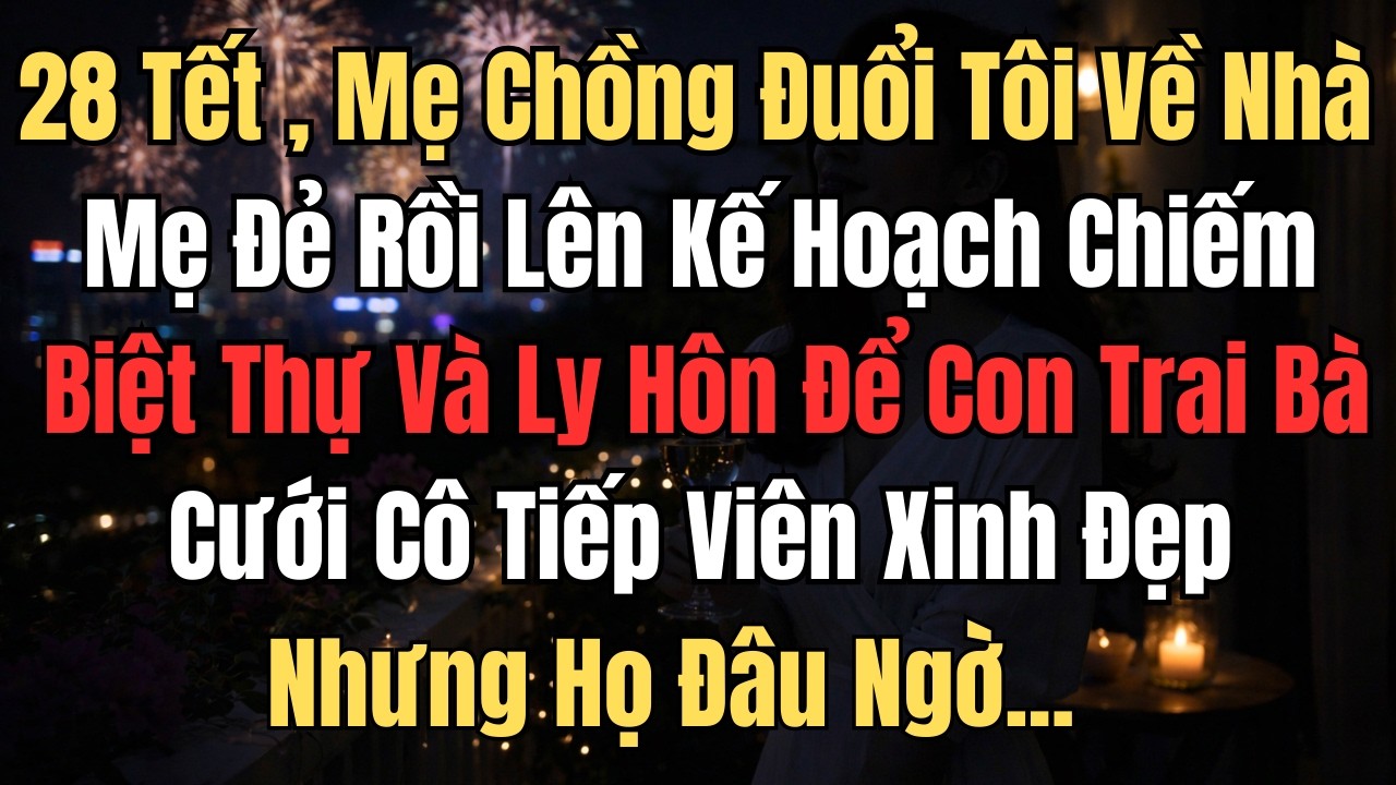 28 Tết, Mẹ Chồng Đuổi Tôi Về Nhà Mẹ Đẻ Rồi Lên Kế Hoạch Chiếm Biệt Thự Và Ly Hôn Để Con Trai Bà...