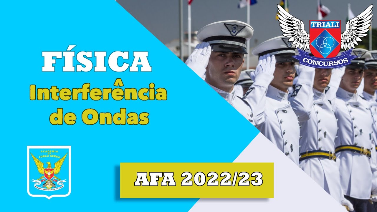 PROVA AFA 2022/23 - FÍSICA - INTERFERÊNCIA DE ONDAS - PROF FERNANDO