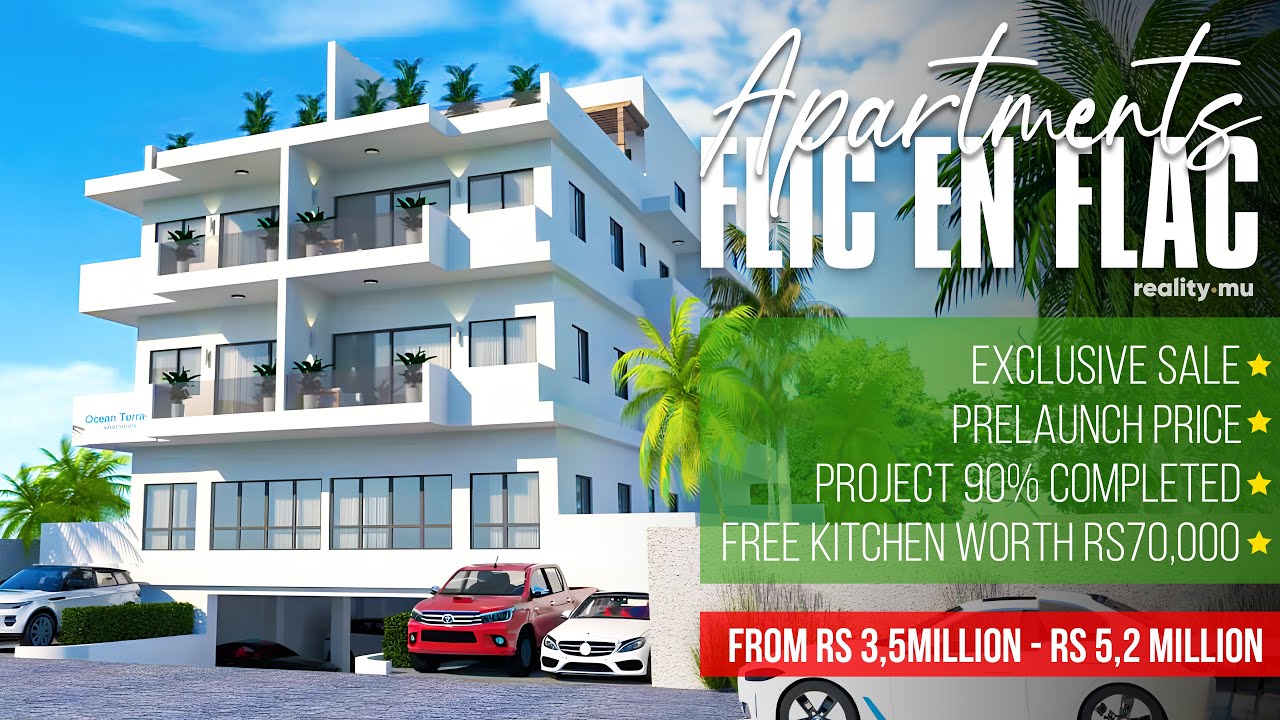FLIC EN FLAC APARTMENTS | Rs 3,5 Million - Rs 5,2 Million | Prelaunch Exclusive Event | Reality.mu