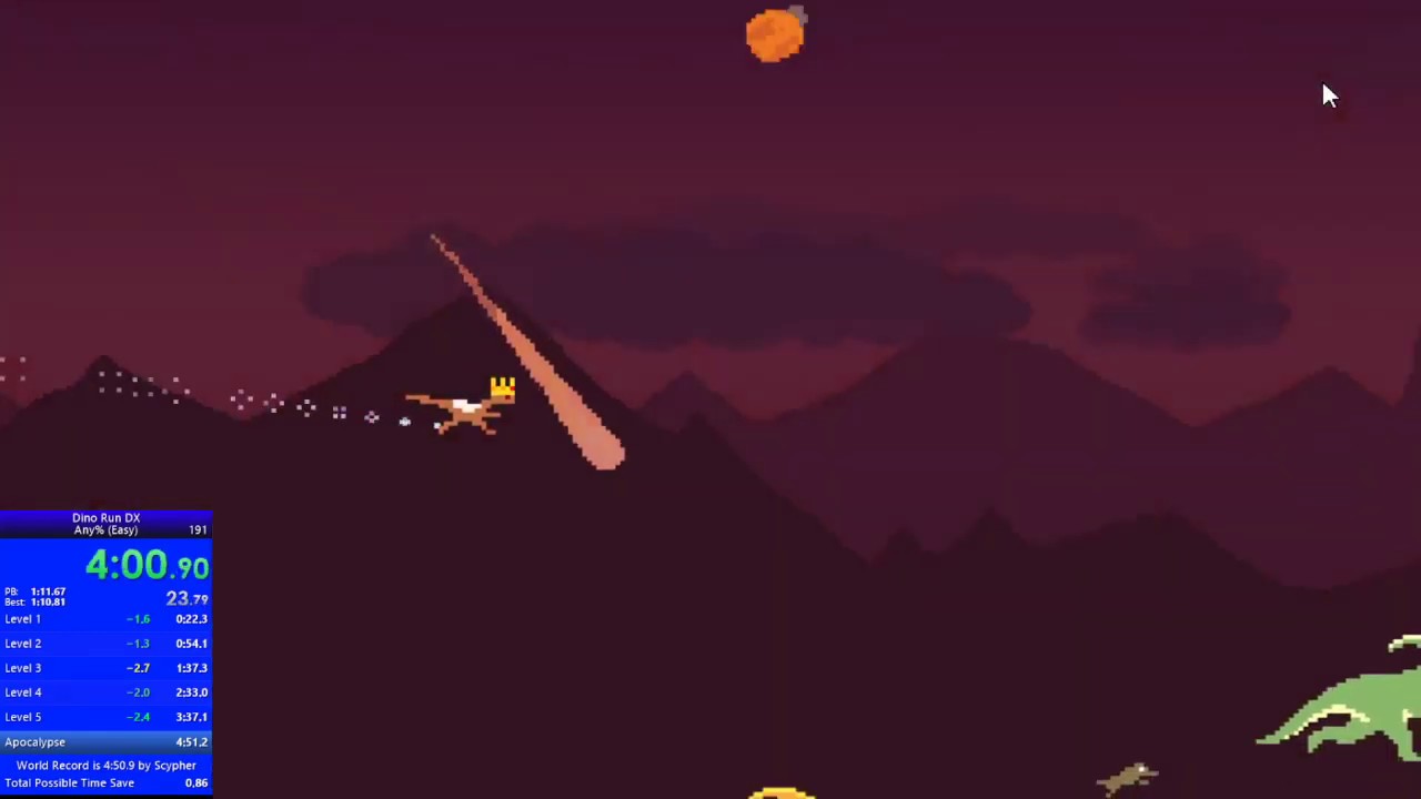 Dino Run DX Speedrun: Any% Easy 4:48.09 [WR]