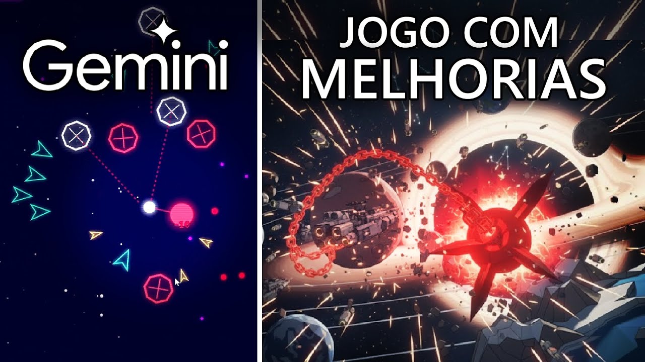 Tentei MELHORAR ao MÁXIMO o Jogo que eu fiz com GEMINI! (ficou INSANO)