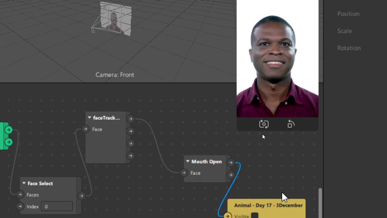 spark AR - patch editor 3d