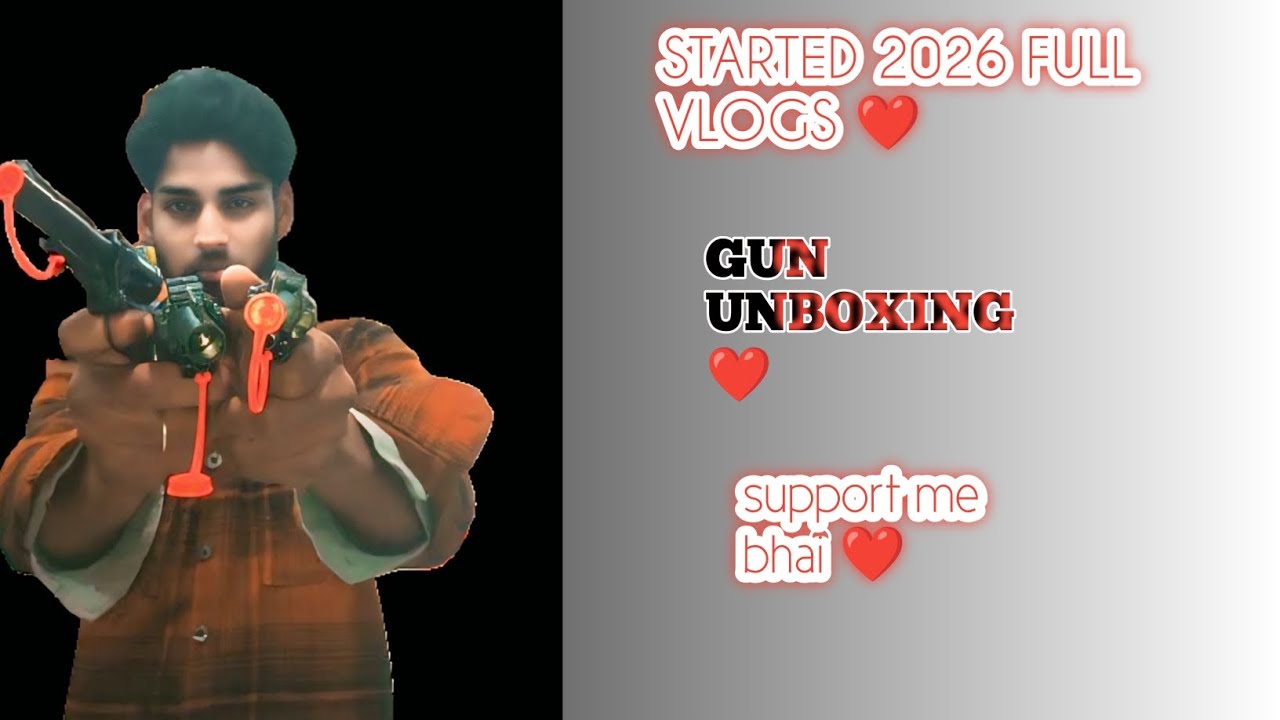 1 time gun unboxing 😂 full comedy 😀