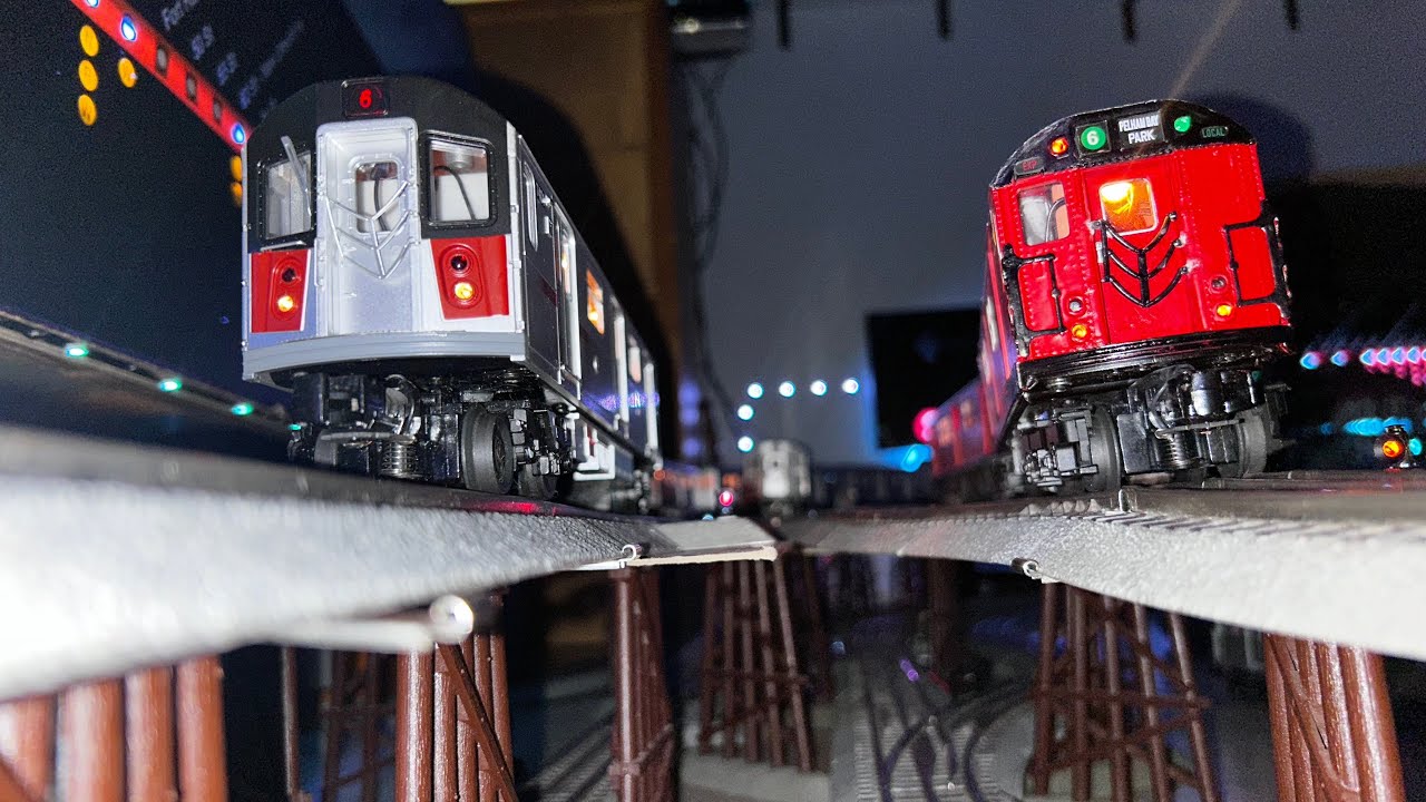 MTH Subway: IRT Pelham Line Redbird R26 (6) Train Ride via Pelham Express w/ R142A (6) Train Action