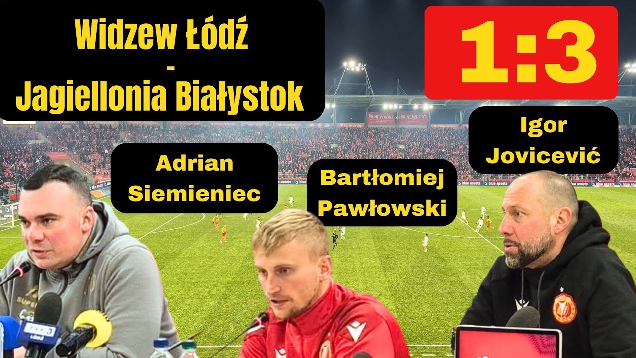 ŚWIETNY POCZĄTEK RUNDY W WYKONANIU JAGIELLONII! |KONFERENCJA PO MECZU Z WIDZEWEM| |EKSTRAKLASA|