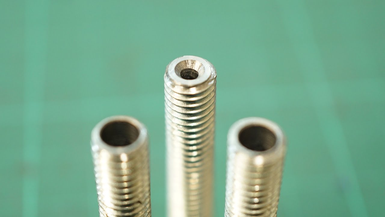 Making Teflon Nozzle Throat -3D printer- no more jam [using minilathe]
