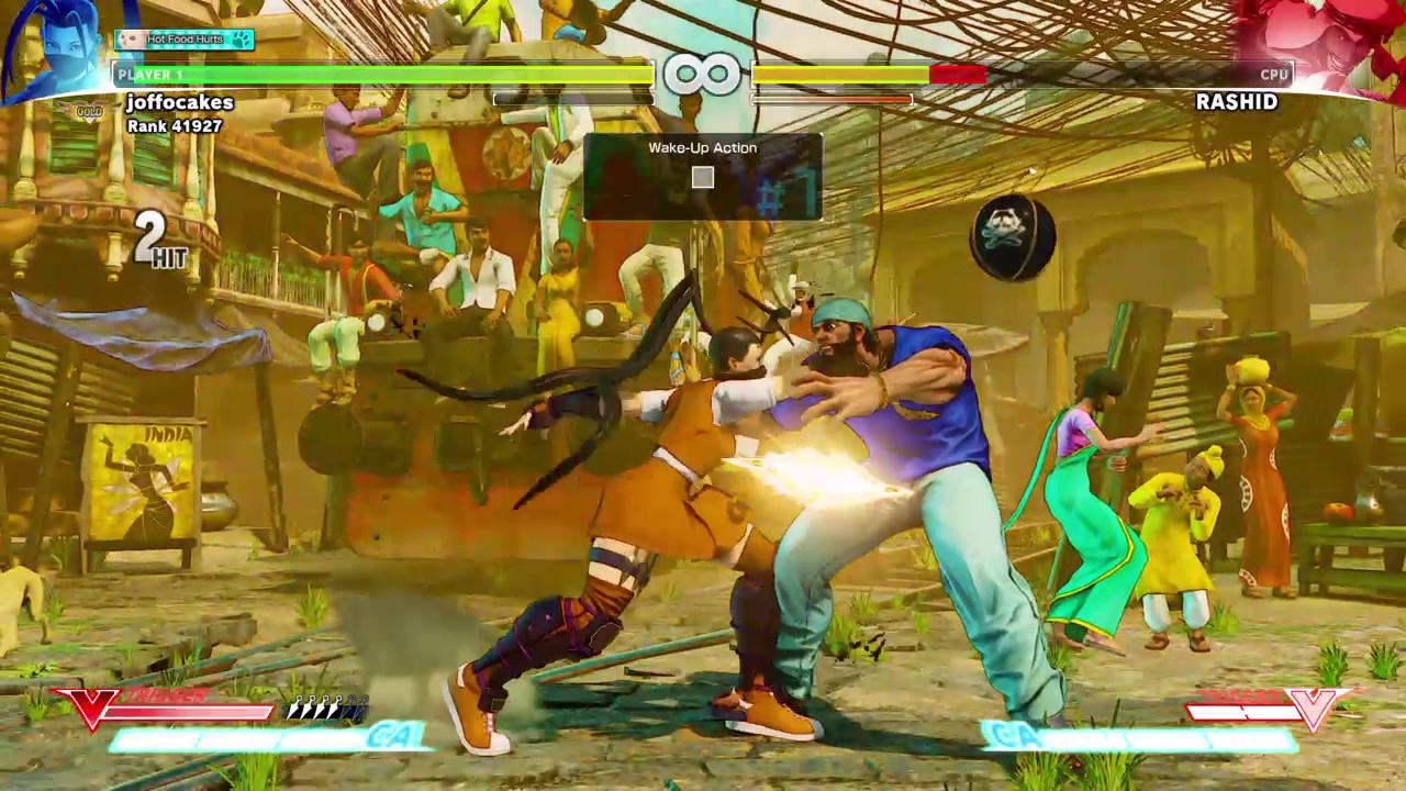 Punishing Rashid's Eagle Spike as Ibuki.