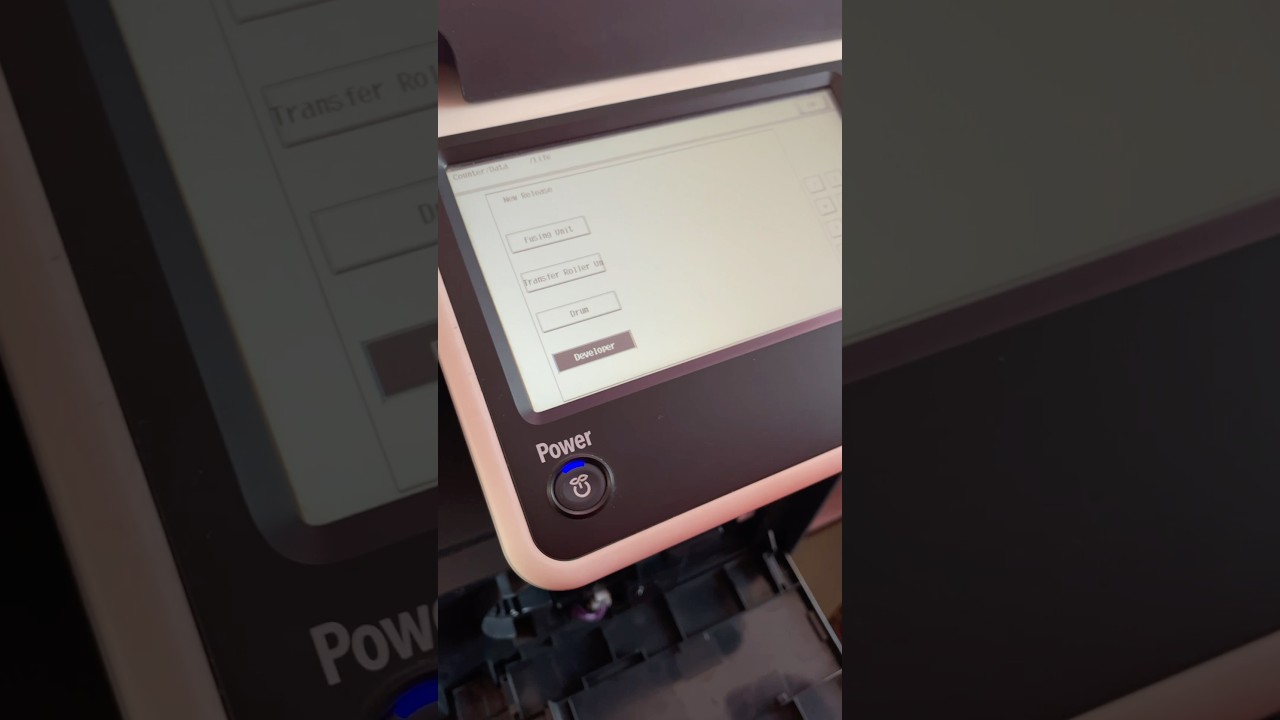 HOW TO RESET DEVELOPER UNIT LIFE IN KONICA MINOLTA #machine #refactoring #howto #shortstec #konica