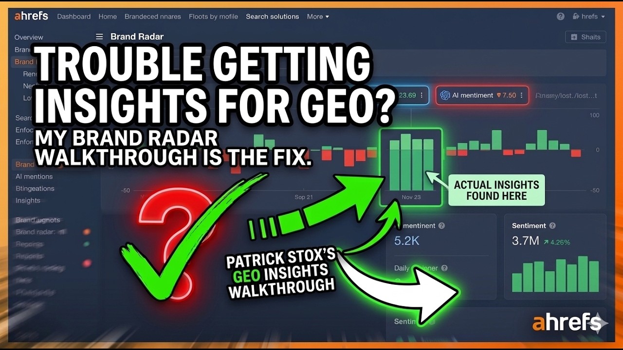 Having Trouble Getting Insights From Your GEO Tool? Let Me Show You What I Look For In Ahrefs