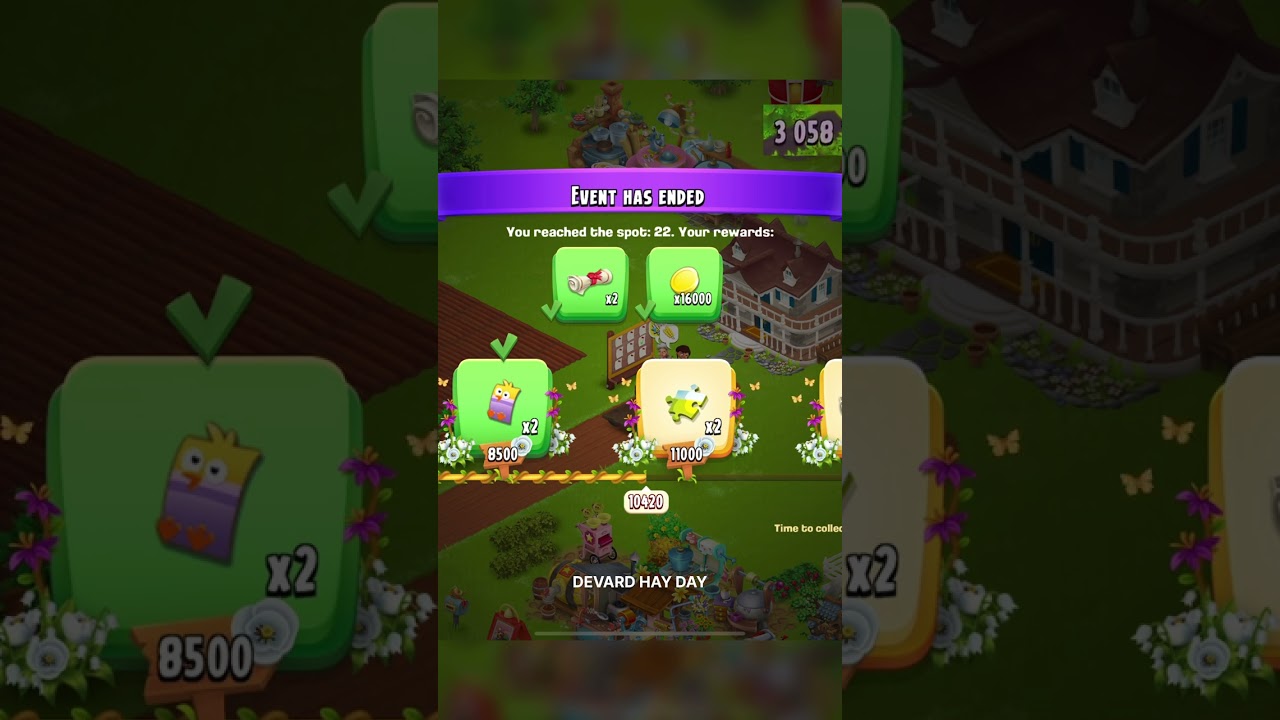 Hay Day Task Event Reward - #gameplay #reward #fyp