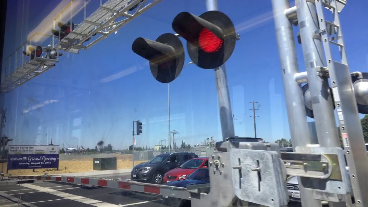 Riding SACRT Light Rail Cosumnes River College to Meadowview (Blue Line) New Extension Opening day