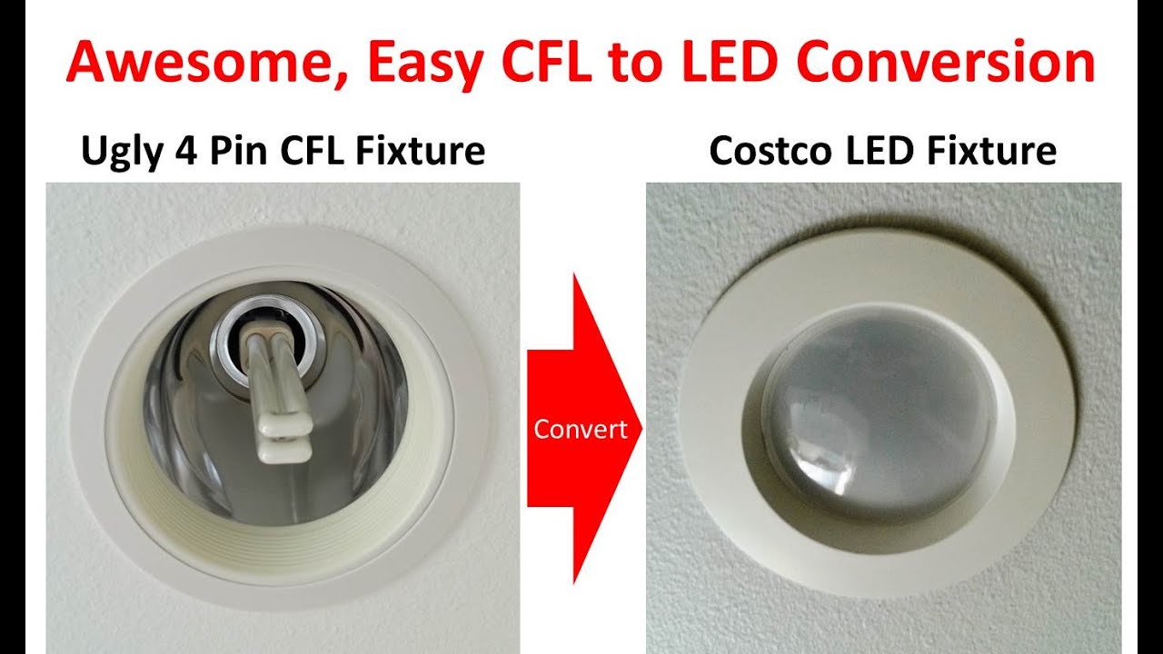 Superior Method for 4 Pin / G24 Socket CFL to LED Conversion  with Ballast Bypass