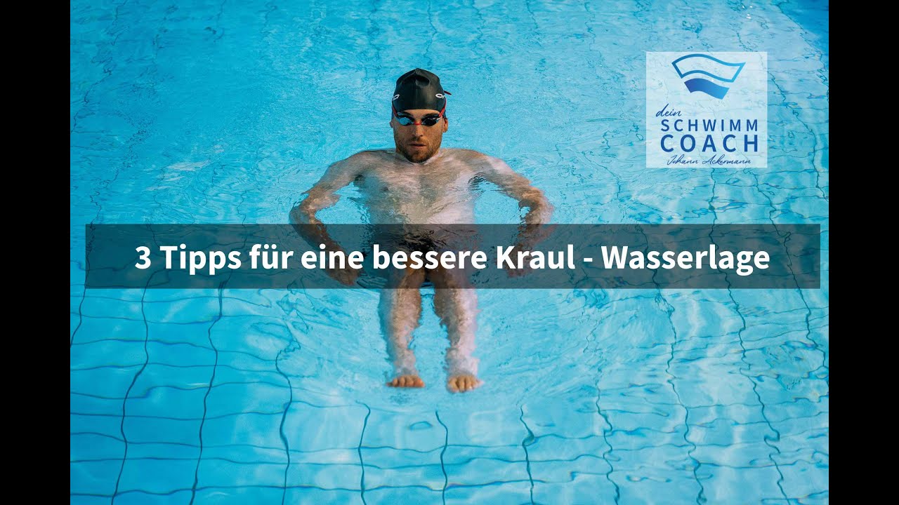 Drei Tipps f&uuml;r eine bessere Kraul-Wasserlage im Schwimmen