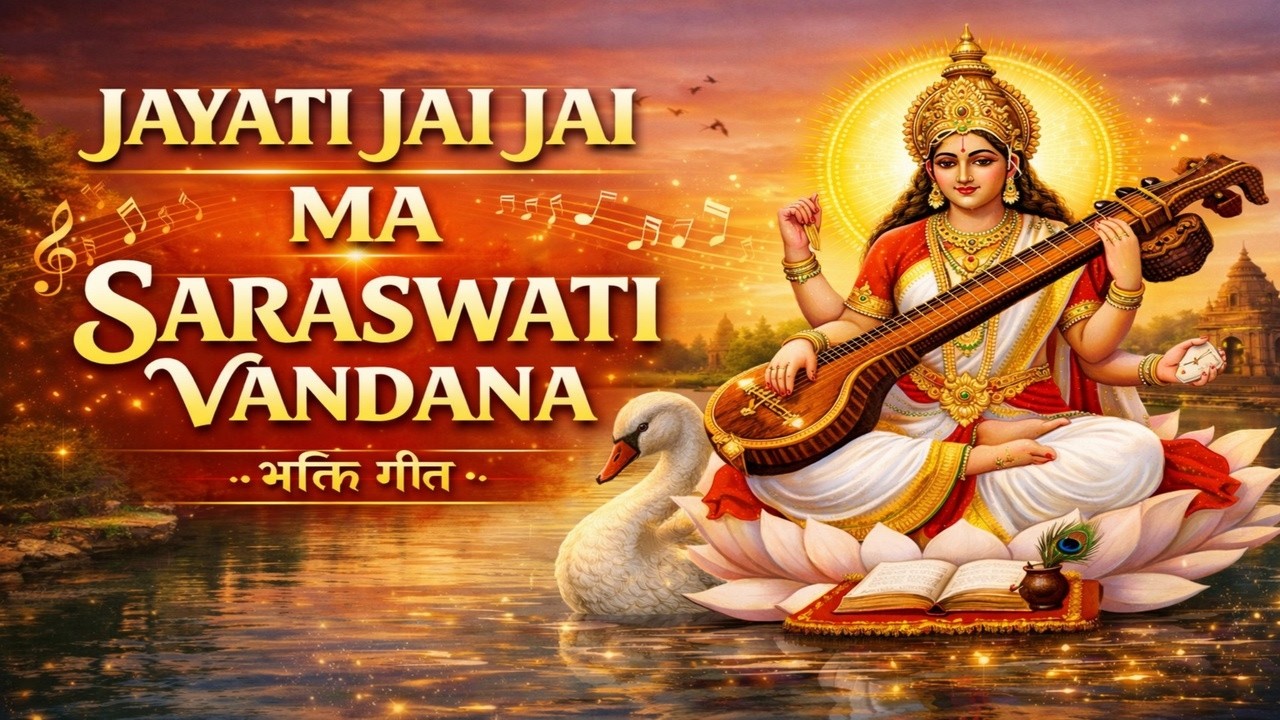 जयति जय जय माँ सरस्वती | सरस्वती वंदना | जयति वीणा वादिनी माँ | Jayati Jai Jai Maa Saraswati