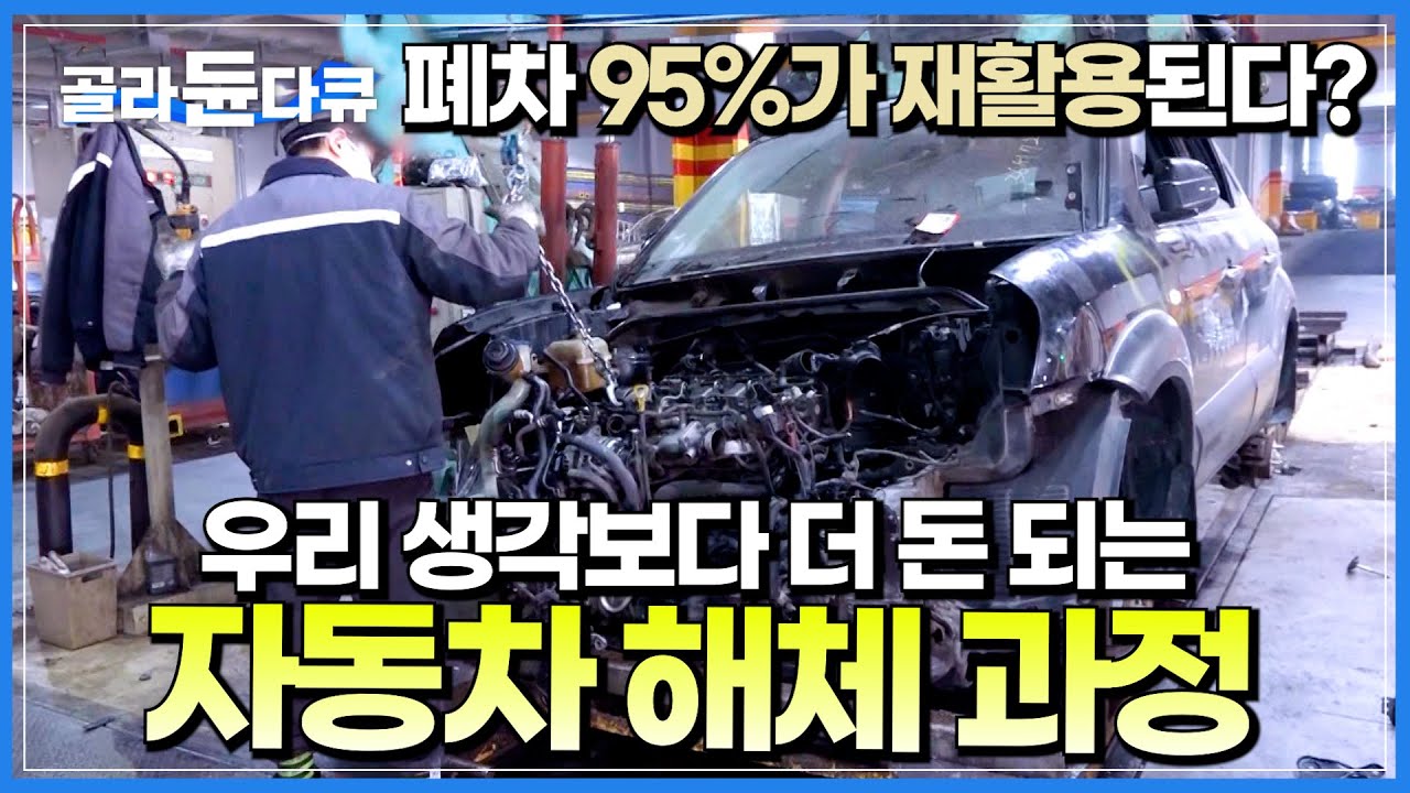 폐차 생각보다 돈 된다! 95%가 재활용되는 자동차 해체하기🚘ㅣ 어느 하나 버릴 것 없는 폐차 현장ㅣ극한직업ㅣ#골라듄다큐