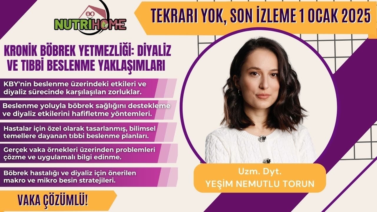 Kronik Böbrek Yetmezliği: Diyaliz ve Tıbbi Beslenme Yaklaşımları